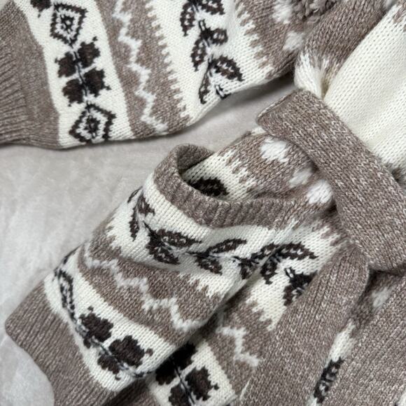 NWT Polo Ralph Lauren Women's Size XL Intarsia Shawl Fringe Alpaca Wool Cardigan - Picture 6 of 10